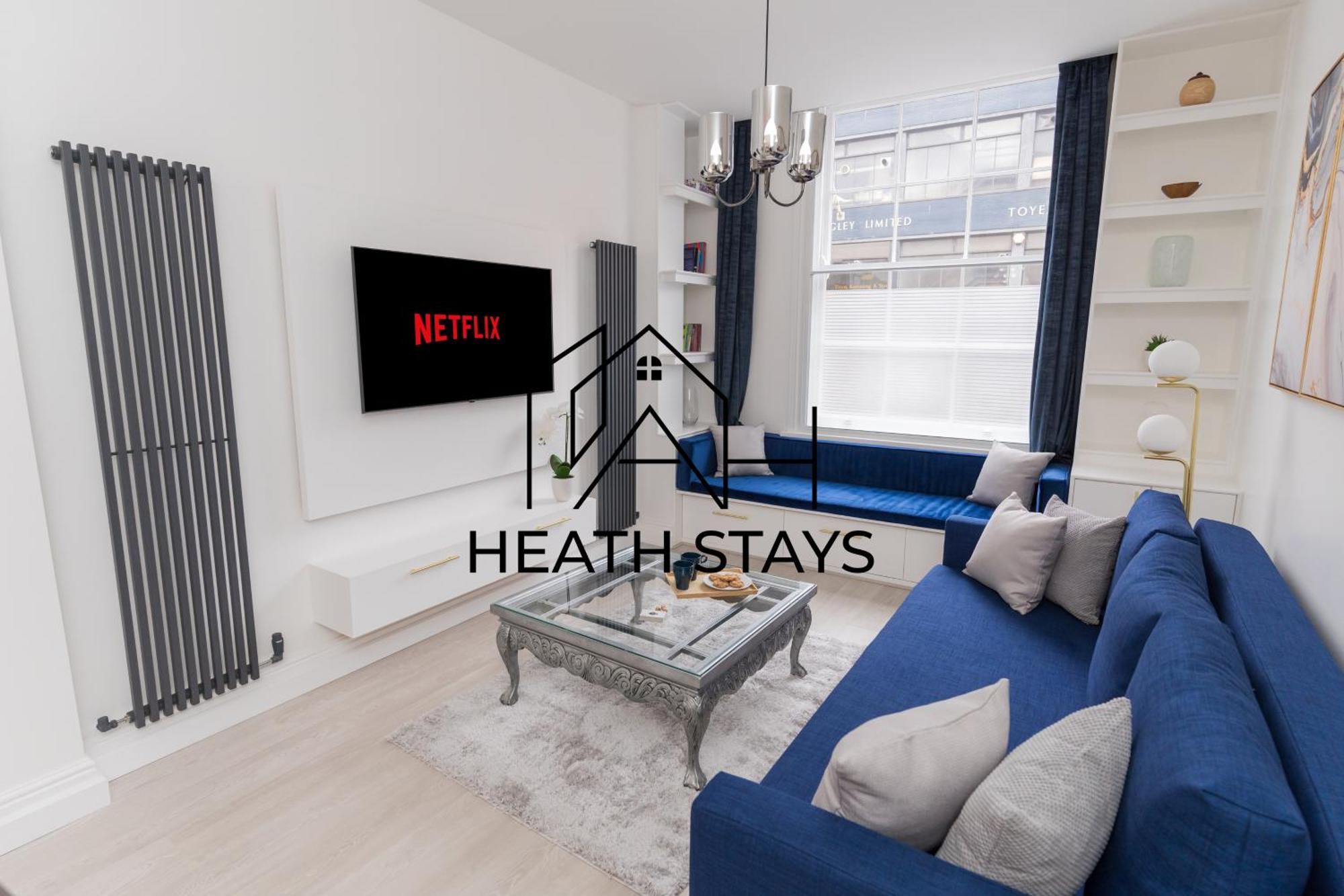 Apartment Luxurious 2 Bed House Free Parking - Sleeps 6